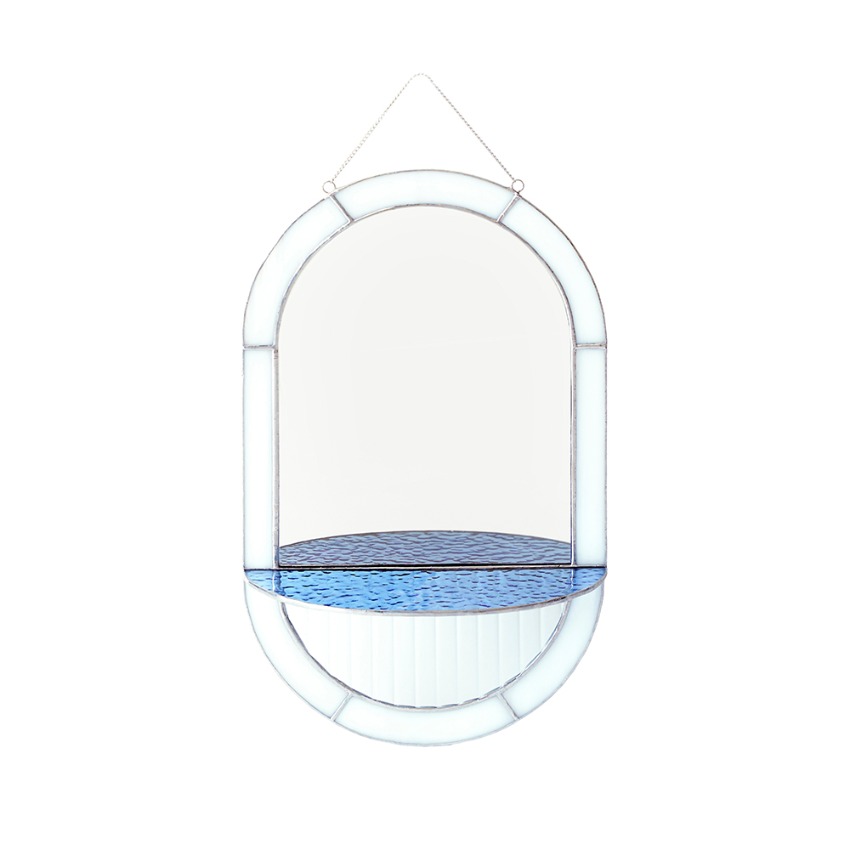 Blue lagoon mirror [wall-hanging]
