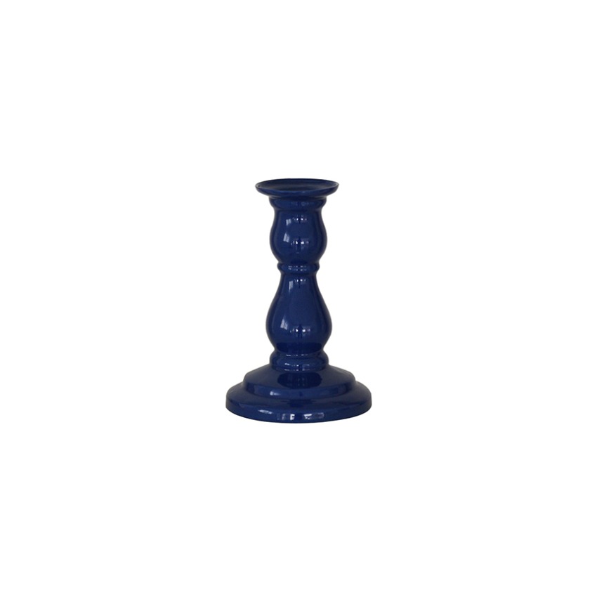 Ceramic Candle holder_Cobalt blue