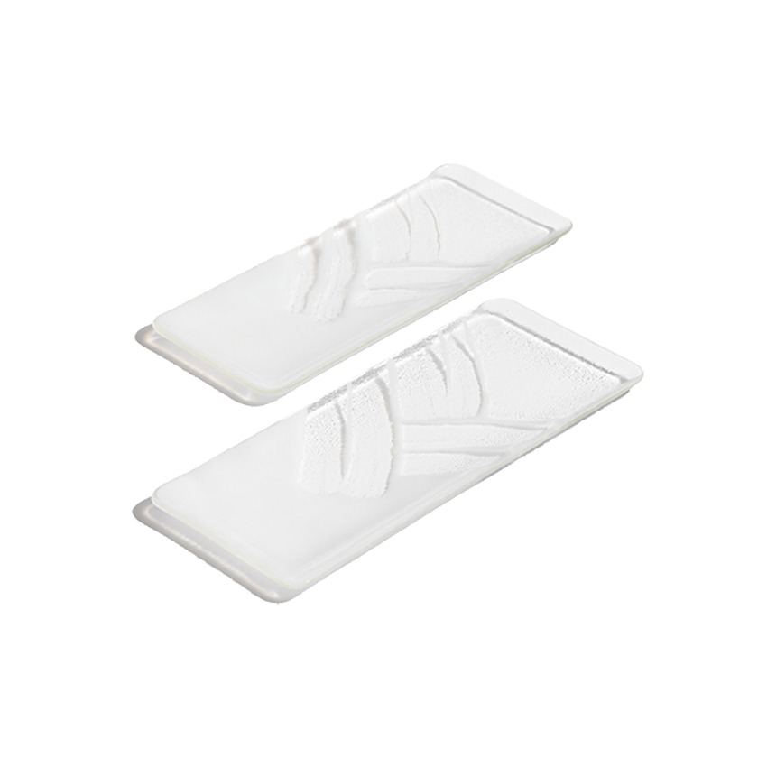 Sweep Snow Square plate